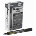 Pentel N860 Permanent Marker Black x12 / بنتل N860 ماركر دائم أسود × 12