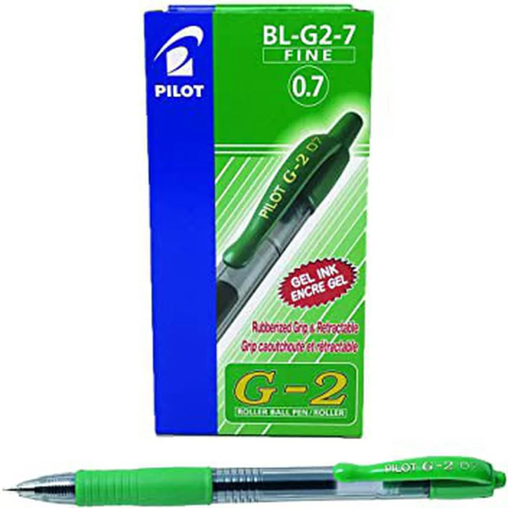 Pilot G-2 0.7 FINE BL-G2-7 x12 Green / بايلوت G-2 0.7 د
