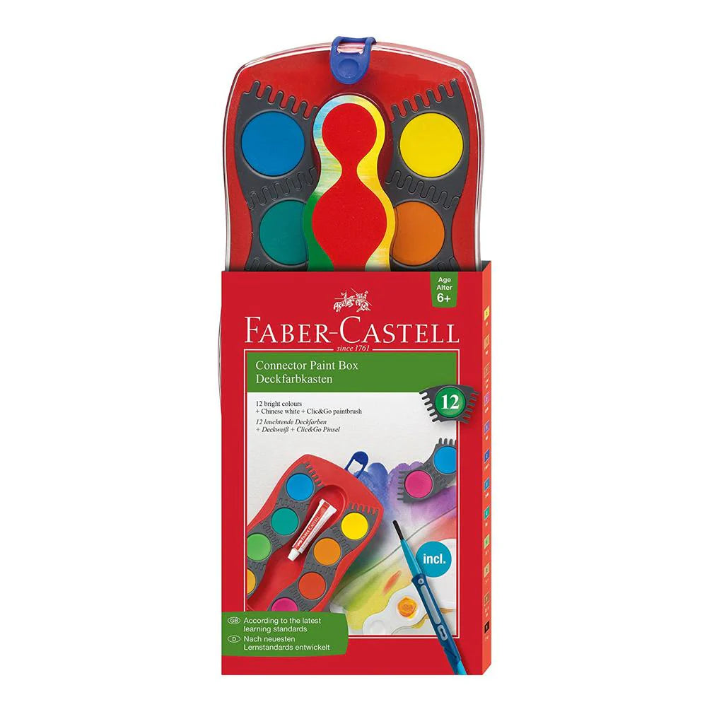 Faber Castell 12 Connector Paint Box / فابر كاستل علبة طلاء مصحح 12