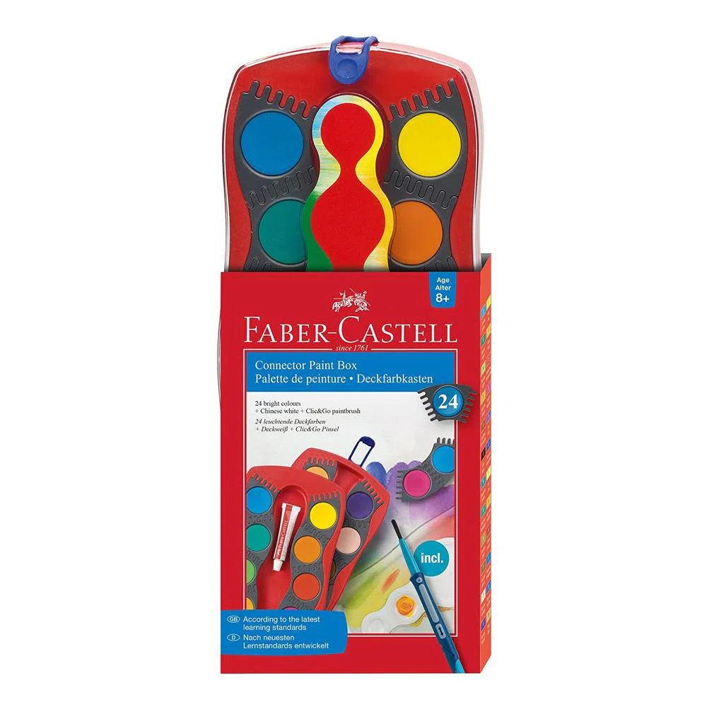 Faber Castell 24 Connector Paint Box / فابر كاستل علبة طلاء مصحح 24