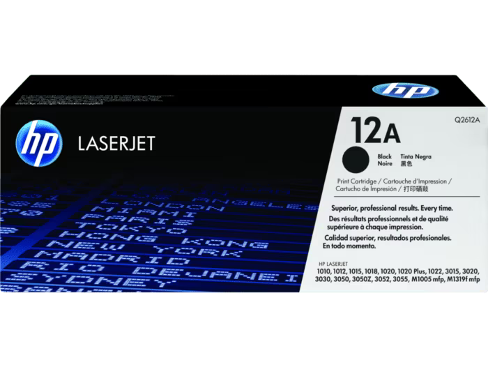 hp LASERJET 12A Black / حبر hp ليزرجِت ‏12A أسود