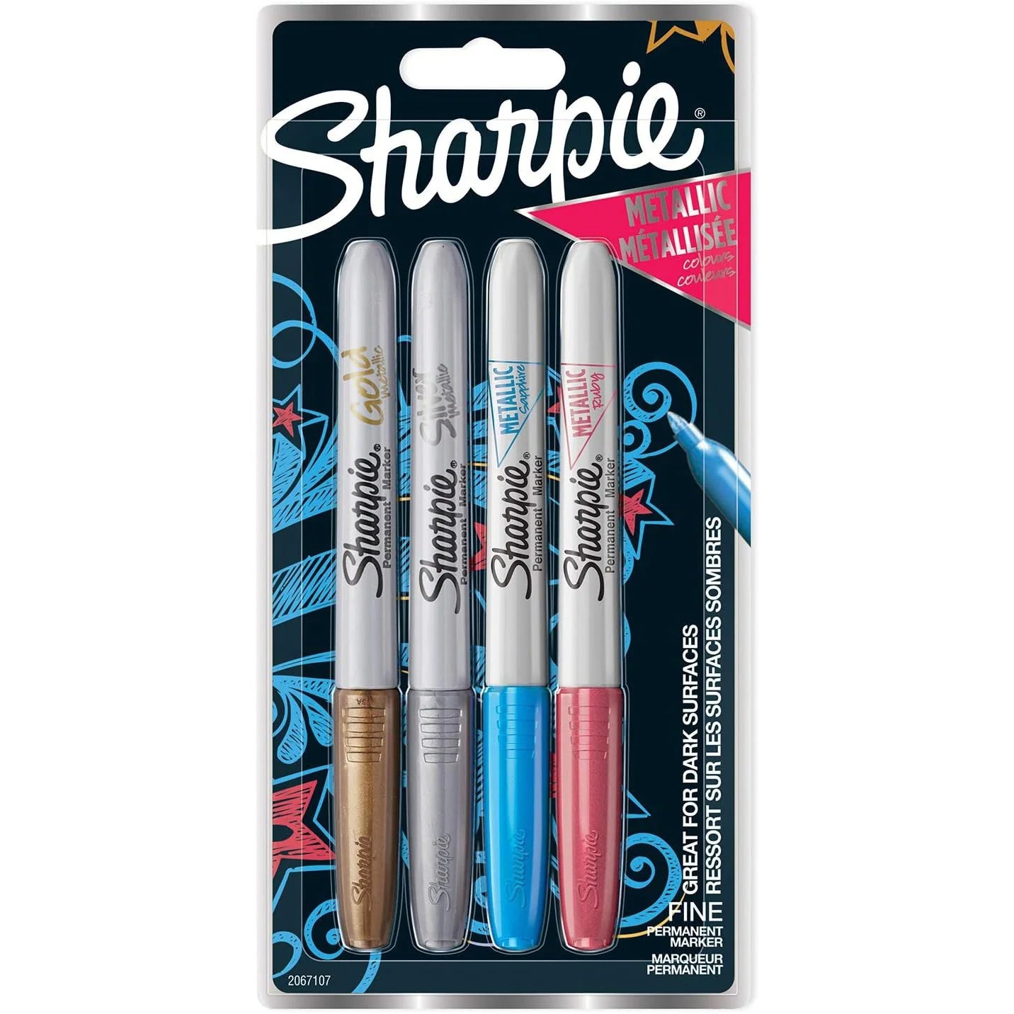 Sharpie 4 metallic permanent marker / أقلام ماركر شاربي