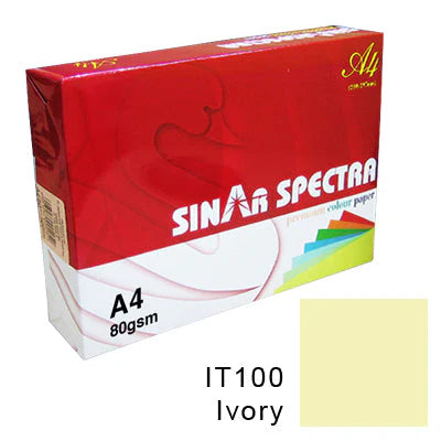 SINAR SPECTRA IT 109 Ivory A4 80gsm 500 Sheets / سينار سبيكترا IT 109 عاجي، مقاس A4، وزن 80 جم، 500 ورقة