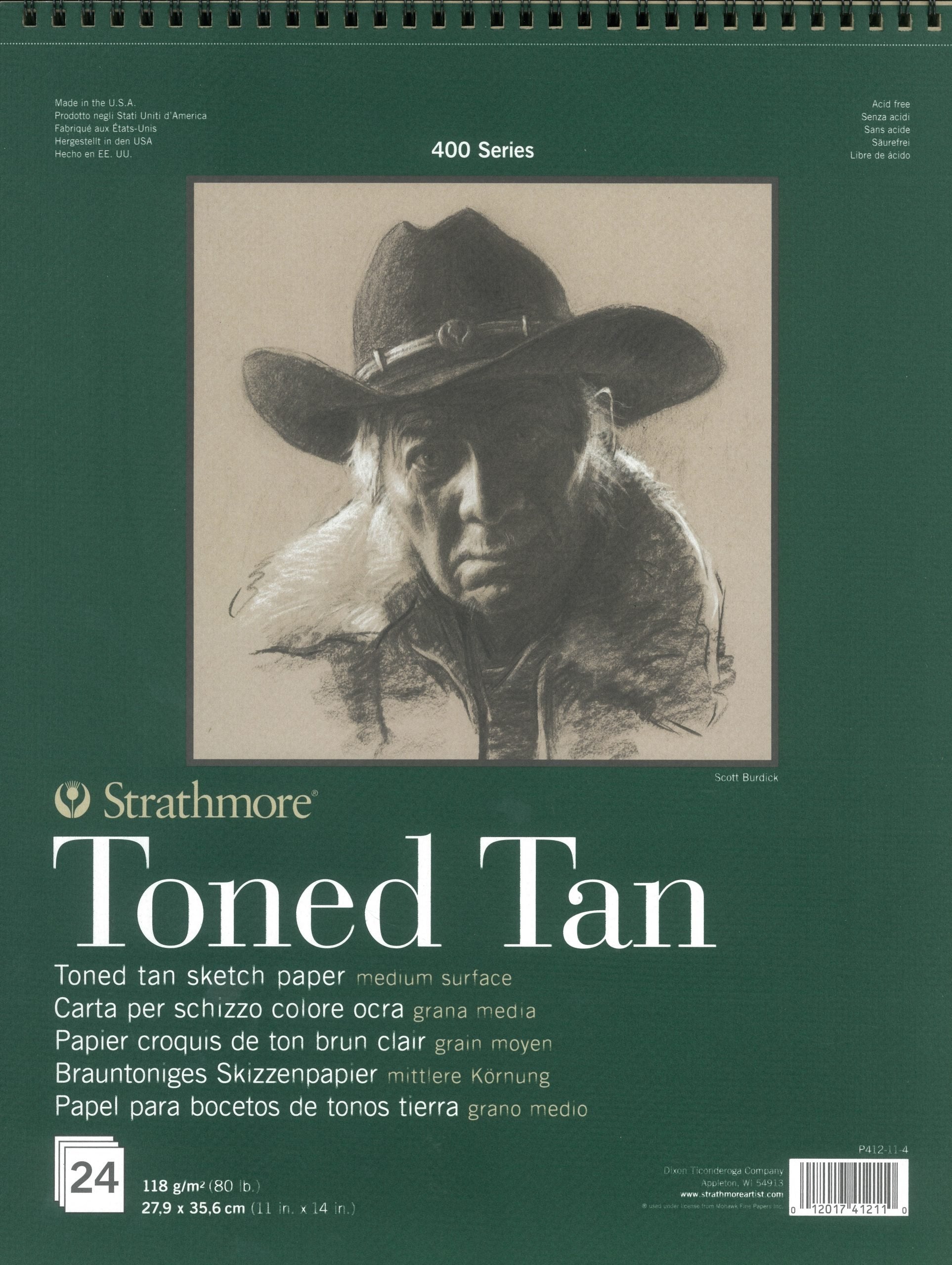 Strathmore Toned Tan Sketch Paper – A3, 24 Sheets, 118 GSM / ورق رسم ستراثمور بلون تان – ورق اسكتش