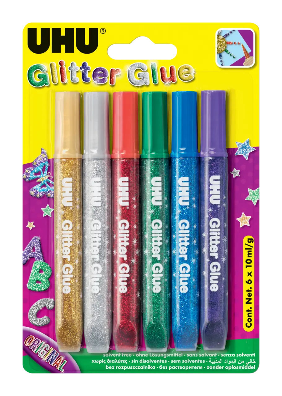 UHU Glitter Glue / صمغ جليتر يوهو
