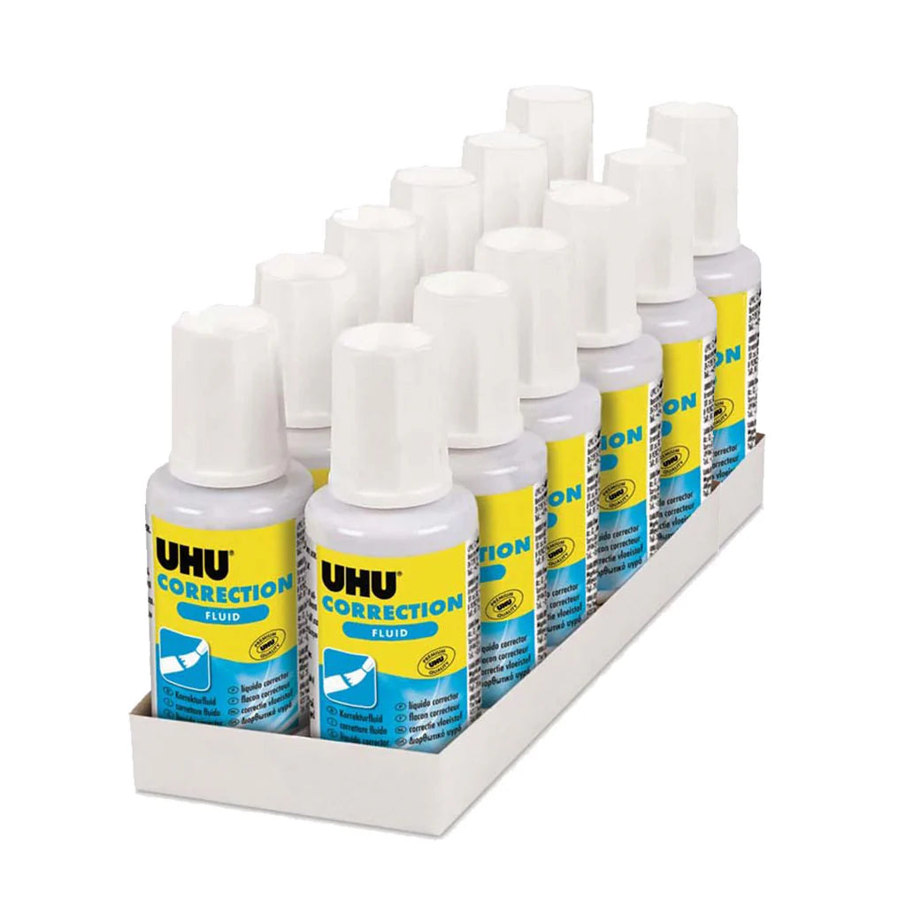 UHU CORRECTION FLUID 20 ml TRAY / يوهو سائل تصحيح 20 مل صينية