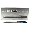 uni SA-S Medium Ball-Point Pen 1.0mm Black x12 / يوني قلم حبر كروي متوسط SA-S 1.0 مم أسود ×12