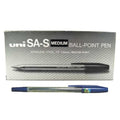 uni SA-S Medium Ball-Point Pen 1.0mm Blue x12 / يوني قلم حبر كروي متوسط SA-S 1.0 مم أزرق ×12