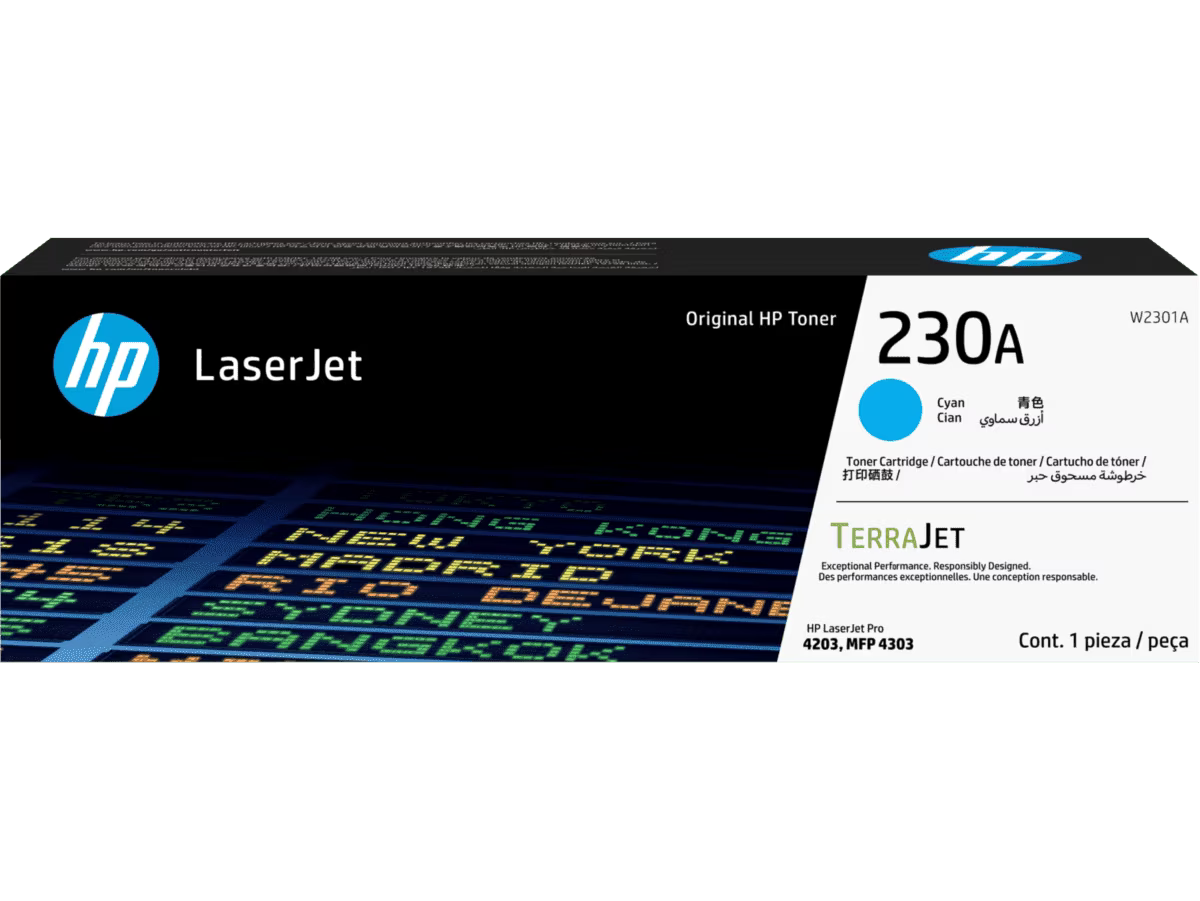 hp Toner Cartridge 230A Cyan / خرطوشة حبر hp ‏230A سماوي