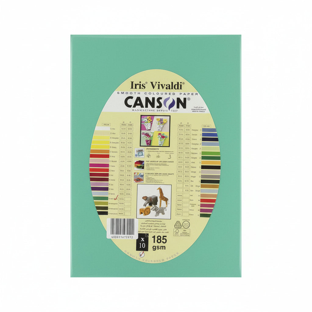 Iris Vivaldi Canson paper A4 185 gsm x10 / ورق كانسون Iris Vivaldi ‏185 A4 جم/م² ×10
