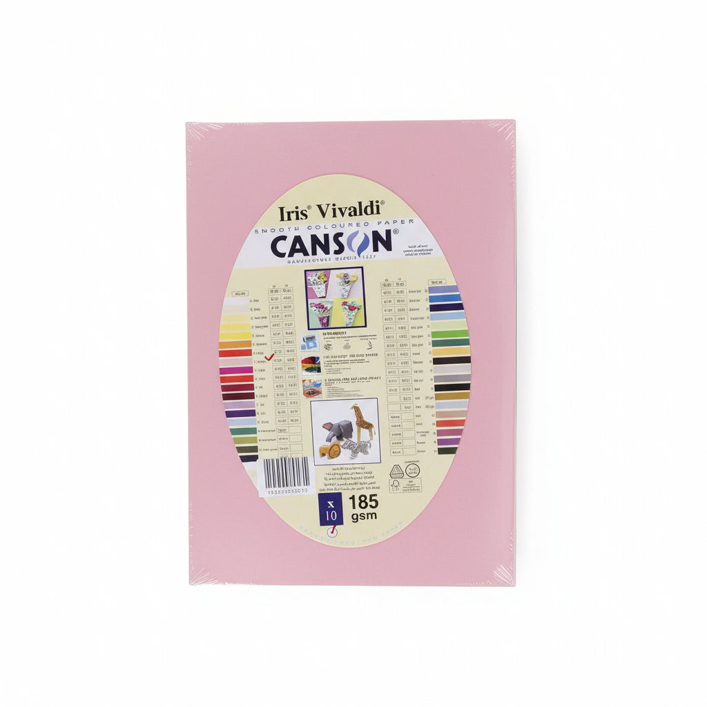 Iris Vivaldi Canson paper A4 185 gsm x10 / ورق كانسون Iris Vivaldi ‏185 A4 جم/م² ×10