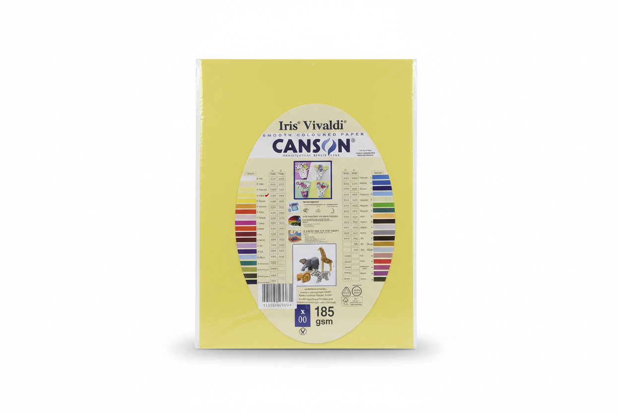 Iris Vivaldi Canson paper A4 185 gsm x10 / ورق كانسون إيريس فيفالدي A4 185 جم/م² × 10 أوراق