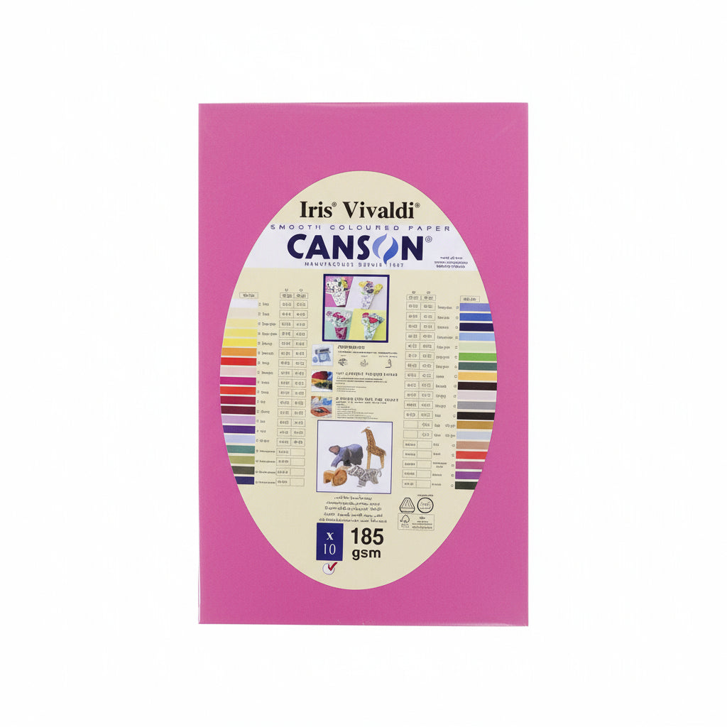 Iris Vivaldi Canson paper A4 185 gsm x10 / ورق كانسون Iris Vivaldi ‏185 A4 جم/م² ×10