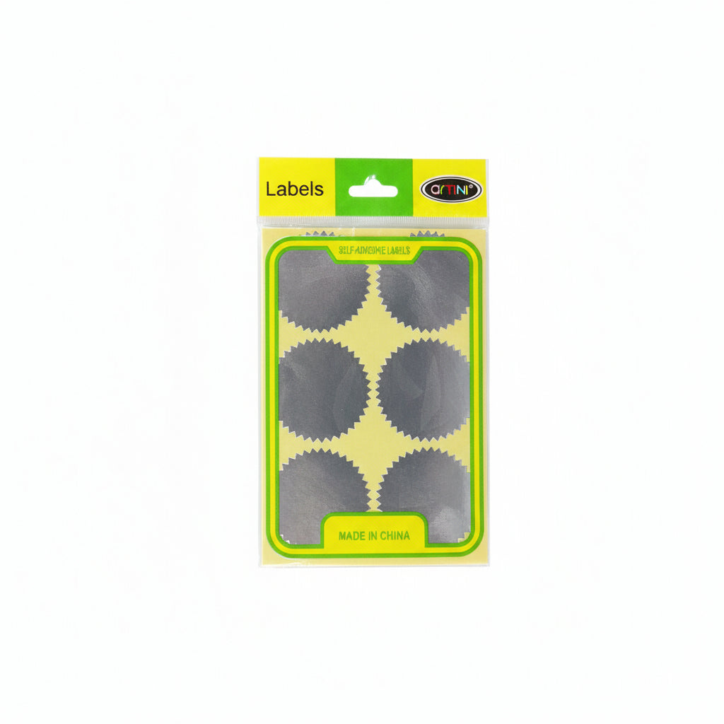 Self-Adhesive Labels Silver / ملصقات لاصقة ذاتية باللون الفضي