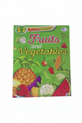 2 in 1 Copy to colour Fruits and vegetables / نسختان في واحد للتلوين: الفواكه والخضروات