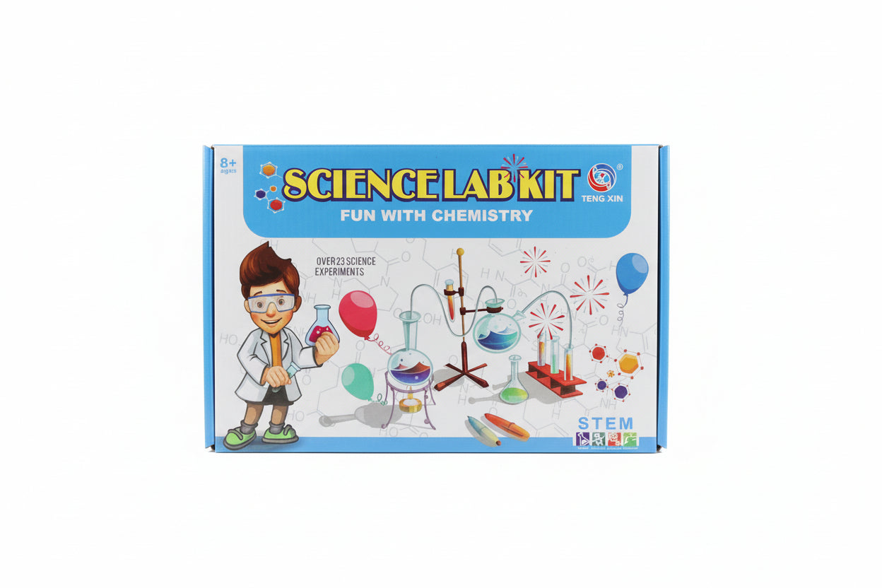 SCIENCE LAB KIT fun with chemistry / عدة مختبر علمية – متعة مع الكيمياء