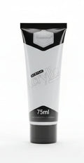 Keep smiling Metallic Acrylic Paint tube Silver 75 ml / أنبوب طلاء أكريليك معدني كيب سمايلينغ – فضي