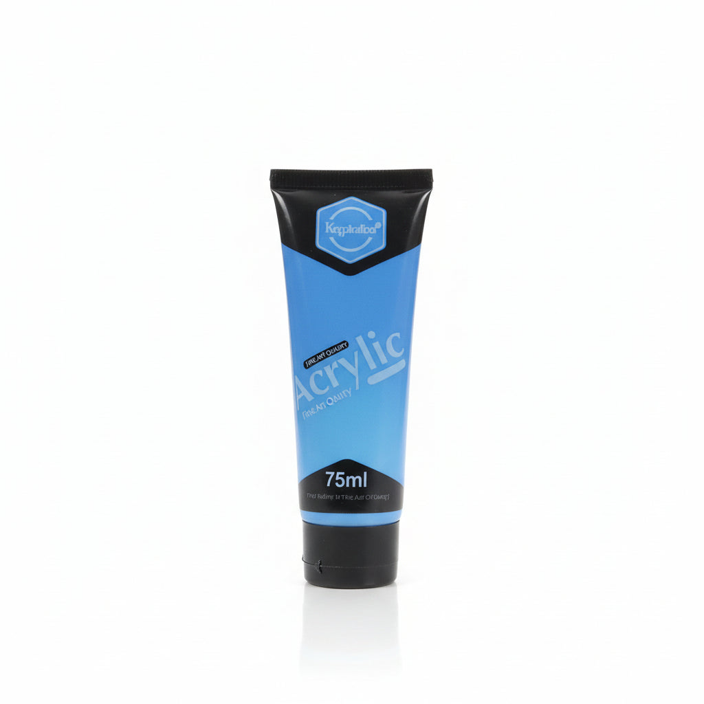 Keep smiling Metallic Acrylic Paint tube Blue 75 ml / أنبوب طلاء أكريليك معدني كيب سمايلينغ – أزرق
