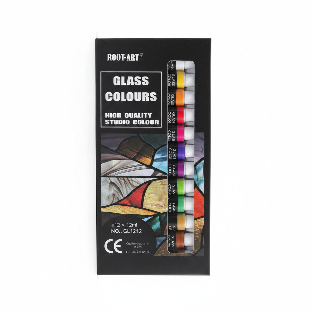 Root Art 12ml Glass Colours Set / روت آرت طقم ألوان زجاج 12 مل