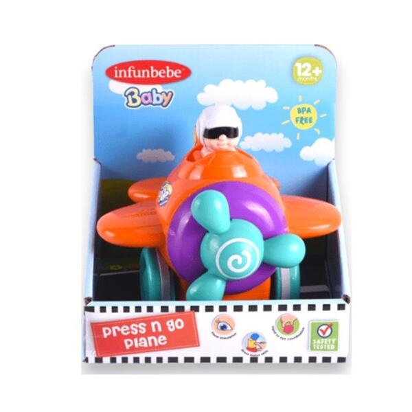 Infunbebe Press N Go Plane / طائرة اضغط وانطلق من إنفانبِيبي