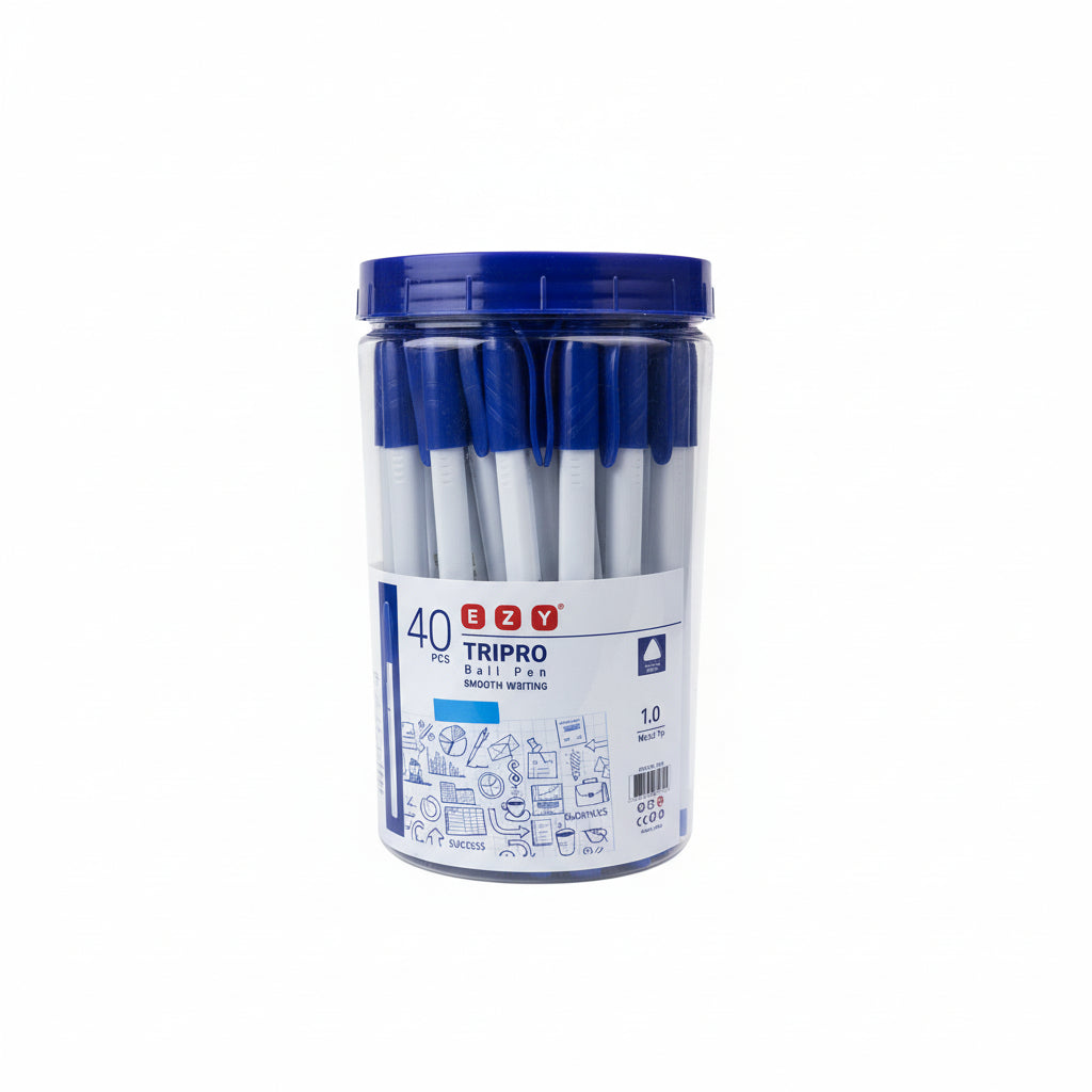 EZY TRIPOD 40 Pcs Ball pen / أقلام حبر جاف EZY تريبود – 40 قطعة