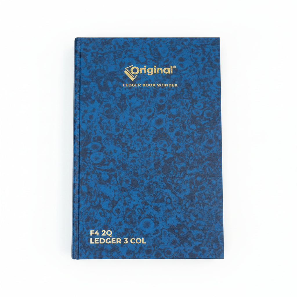original LEDGER BOOK W/INDEX / دفتر الأستاذ الأصلي مع فهرس