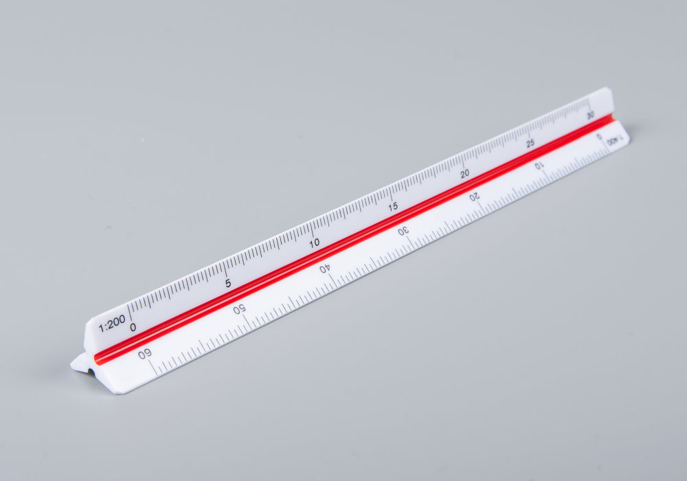 Plastic triangle Shape Ruler / مسطرة مثلثية بلاستيكية