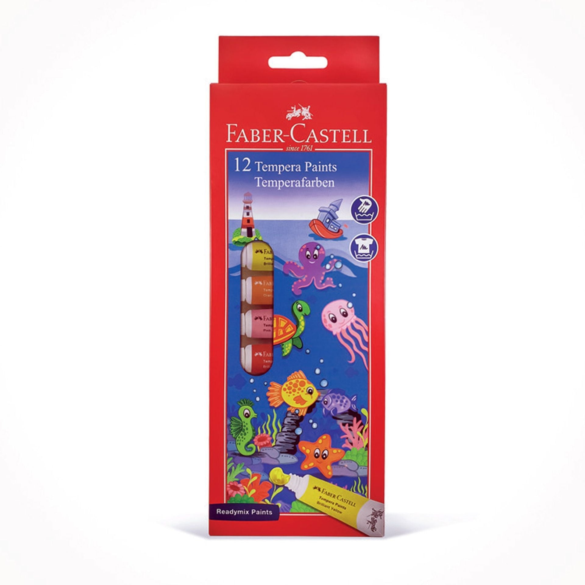 Faber Castell 12 Tempera paints / فابر كاستل 12 لون تمبرا