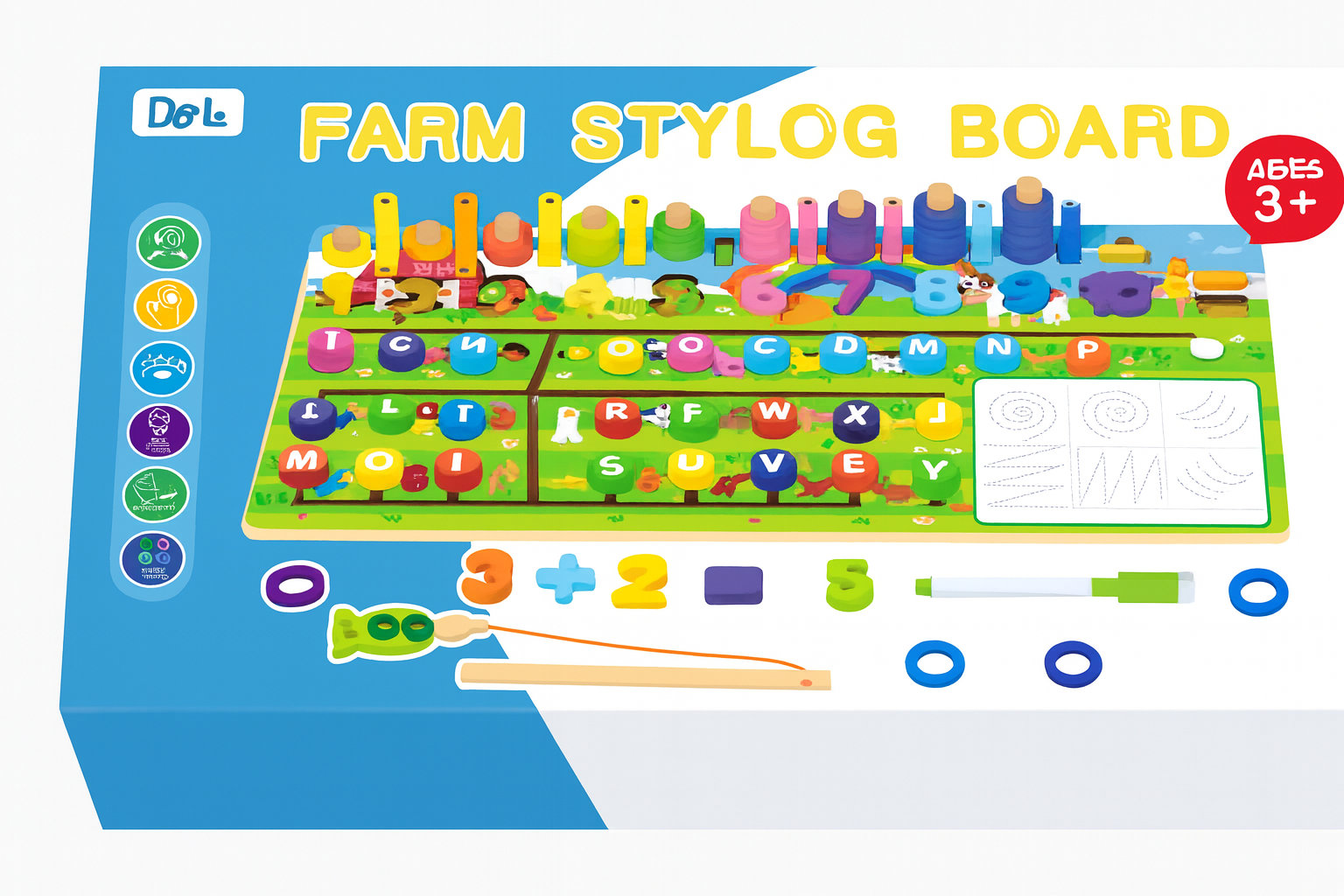 FARM STYLE LOG BOARD / لوح جذوع على الطراز الريفي