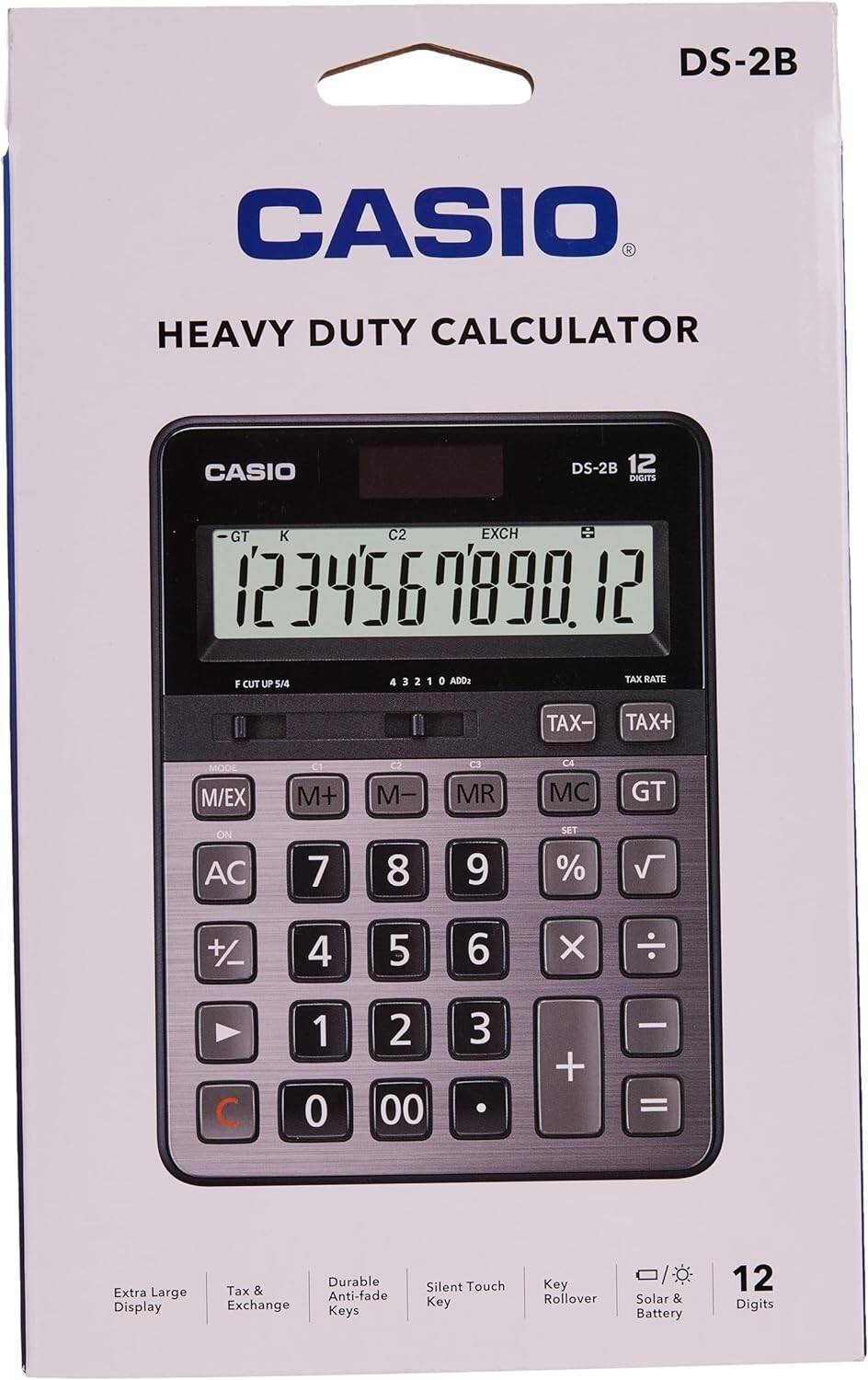CASIO HEAVY DUTY CALCULATOR DS-2B / آلة حاسبة عمل شاق كاسيو DS-2B