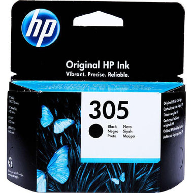Original HP Ink Cartridge 305 Black 120* pages / خرطوشة حبر أصلية HP 305 أسود 120* صفحة