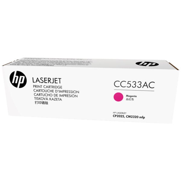 hp Print Cartridge LASERJET CC533AC Magenta / خرطوشة hp ليزرجت ‏CC533AC بنفسجي