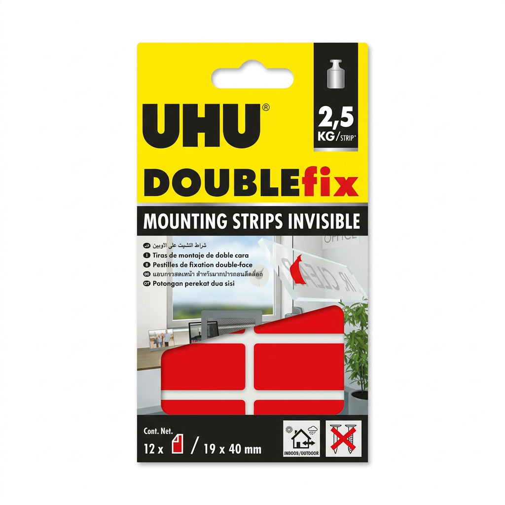 UHU Doublefix Invisible Mounting Strips / شرائط تثبيت يوهو دبل فكس غير مرئية