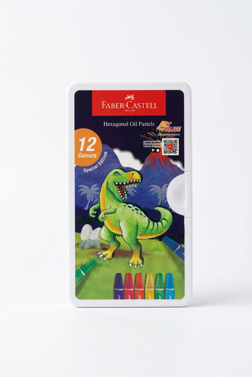 Faber-Castell Hexagonal Oil Pastels Special Edition – 12 Colours / فابر كاستل باستيل زيتي سداسي إصدار خاص – 12 لونًا