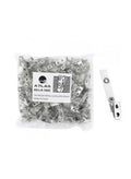 Atlas 100 Pcs Metal Clips with strap / مشابك معدنية مع أربطة أطلس 100 قطعة