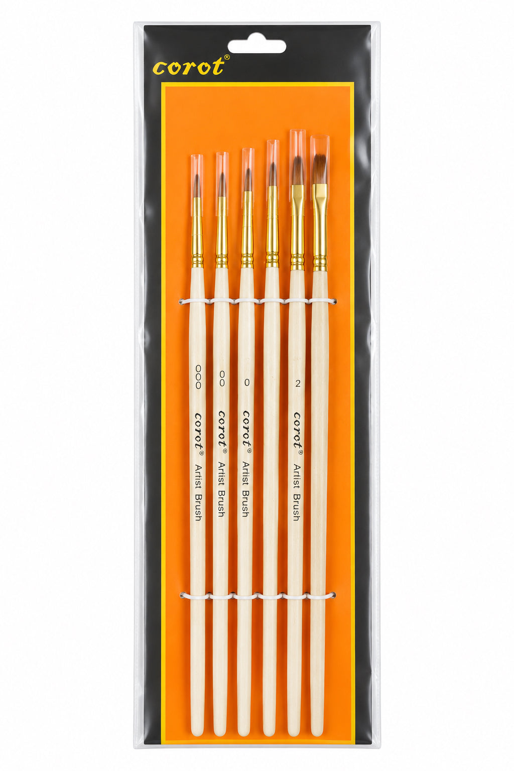 Corot Artist Brush Set – 6 Pieces / طقم فرش رسم كوروت – 6 قطع