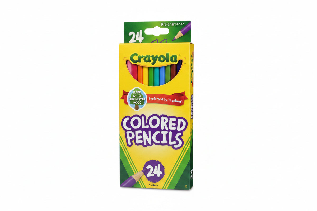Crayola Colored Pencils 24 ct – Bright Bold / كرايولا 24 قلم تلوين خشبي – ألوان زاهية