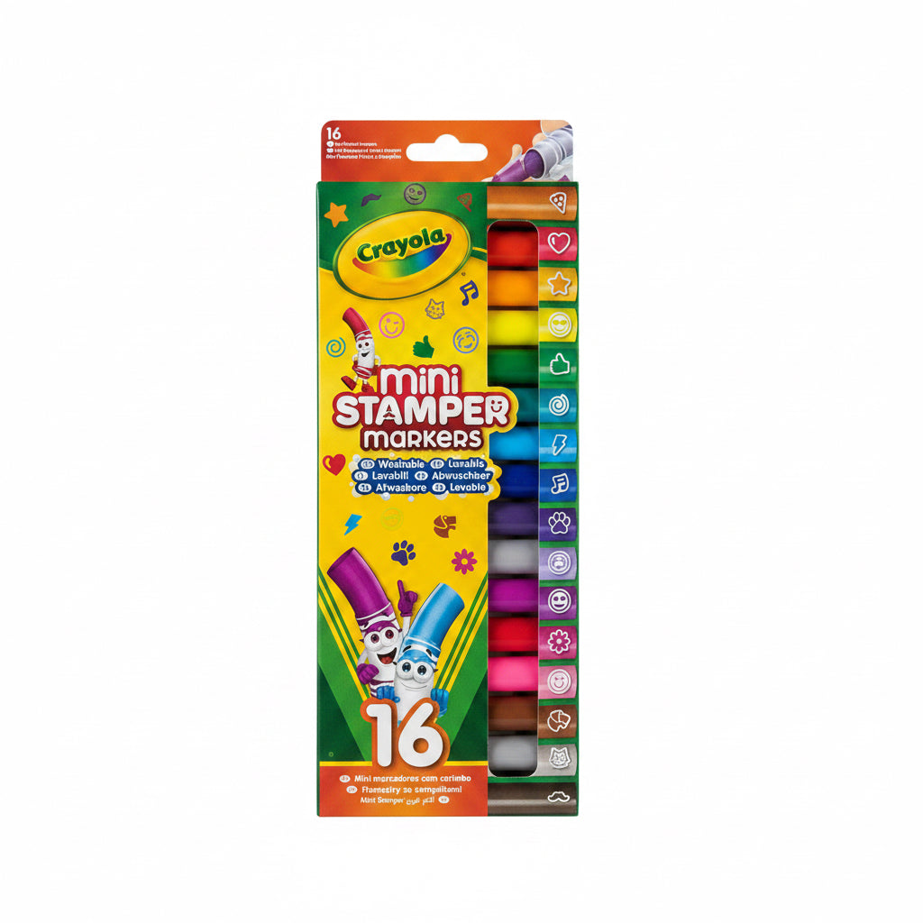 Crayola Mini Stamper Markers 16 ct / كرايولا 16 ماركر ختم صغير