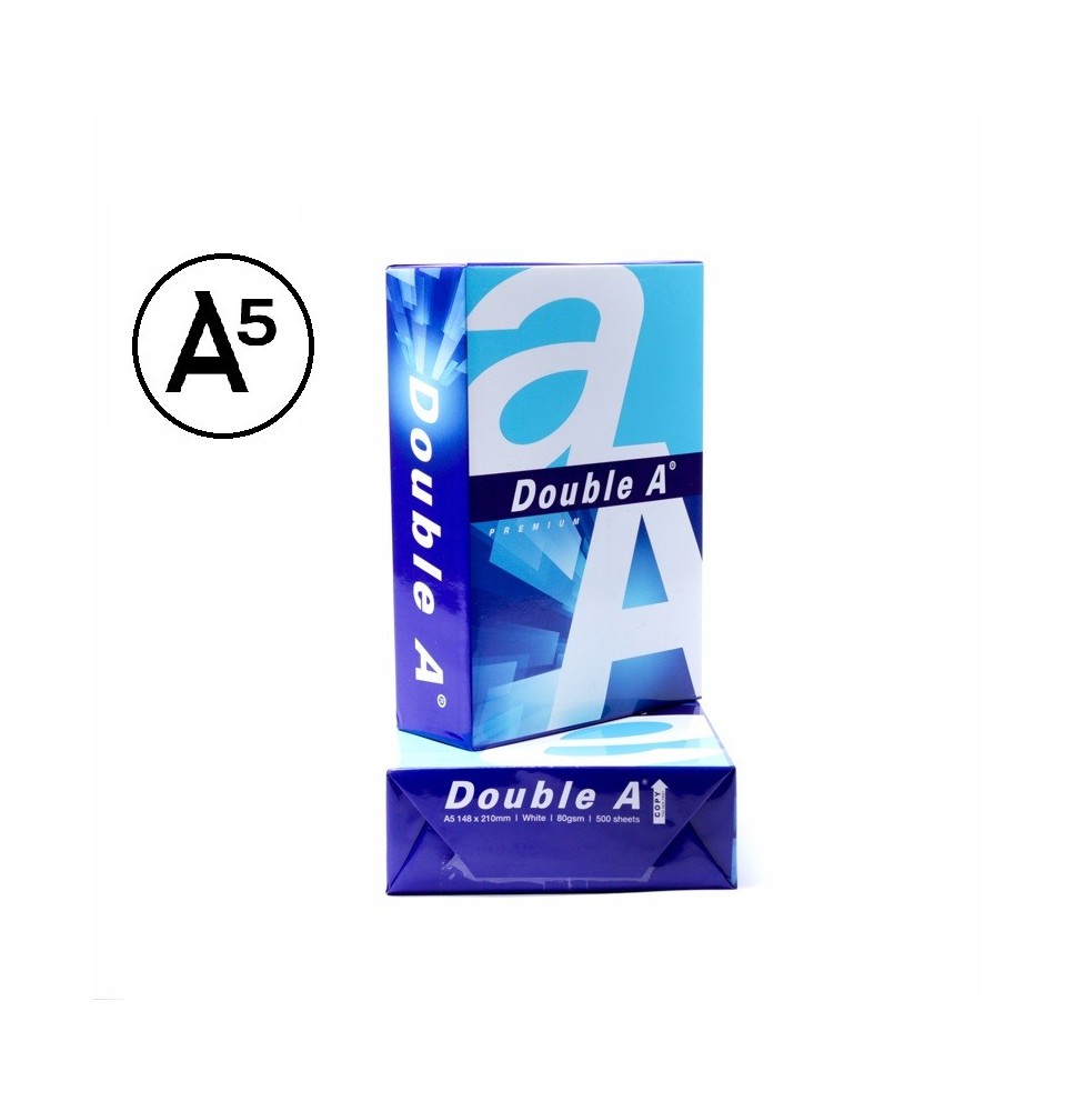 A5 Double A 500 Sheets / ورق دبل أيه مقاس A5 – 500 ورقة