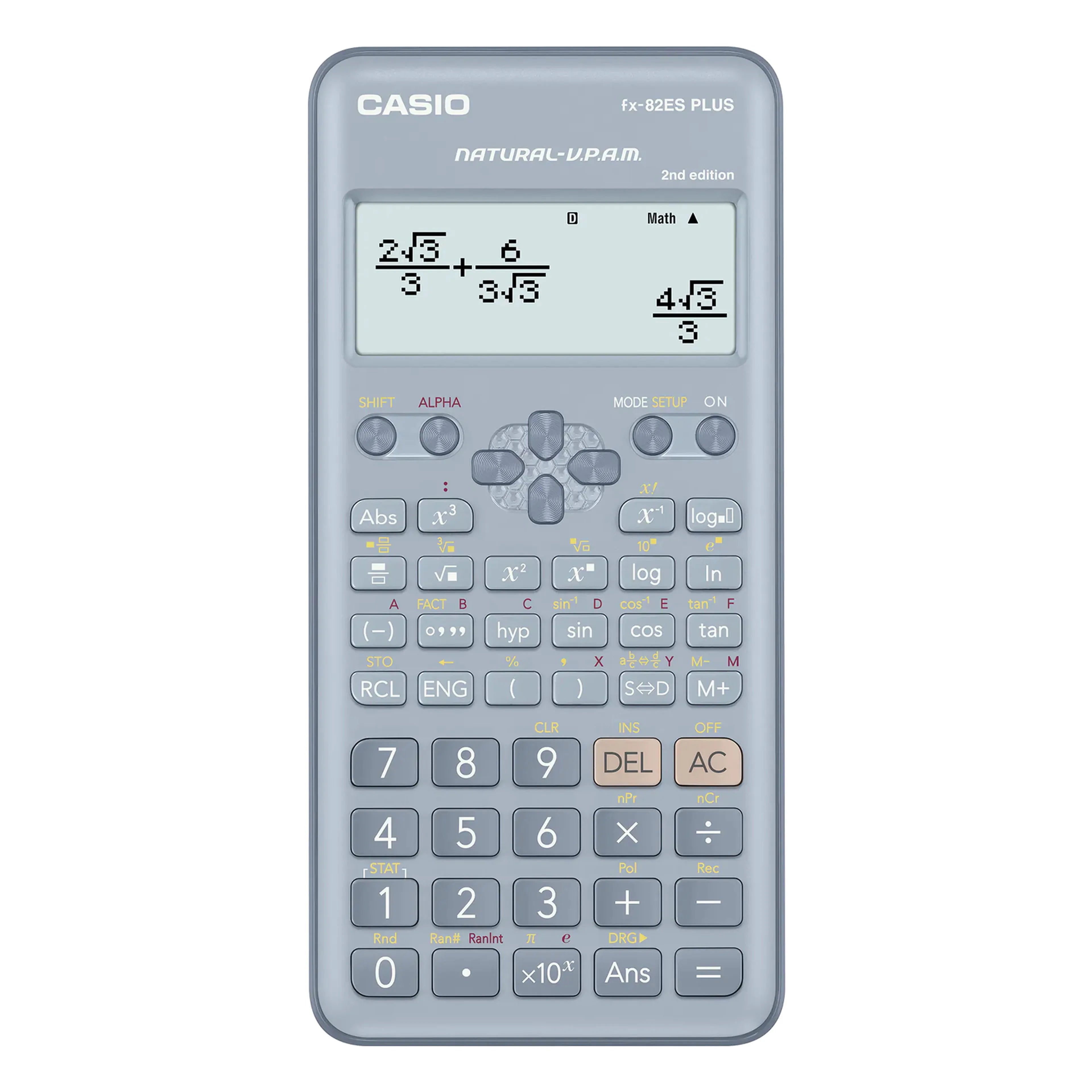CASIO Scientific Calculator fx-82ES PLUS-BU 2nd Edition / آلة حاسبة علمية كاسيو fx-82ES PLUS-BU 2nd Edition