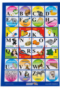 English Alphabet Wall Chart with Pictures / لوحة جدارية للحروف الإنجليزية مع الصور