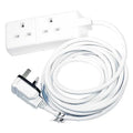 Masterplug Heavy duty Extension lead 2 Sockets (White) / وصلة كهرباء ماستر بلغ شديدة التحمل بمقبسين (أبيض)