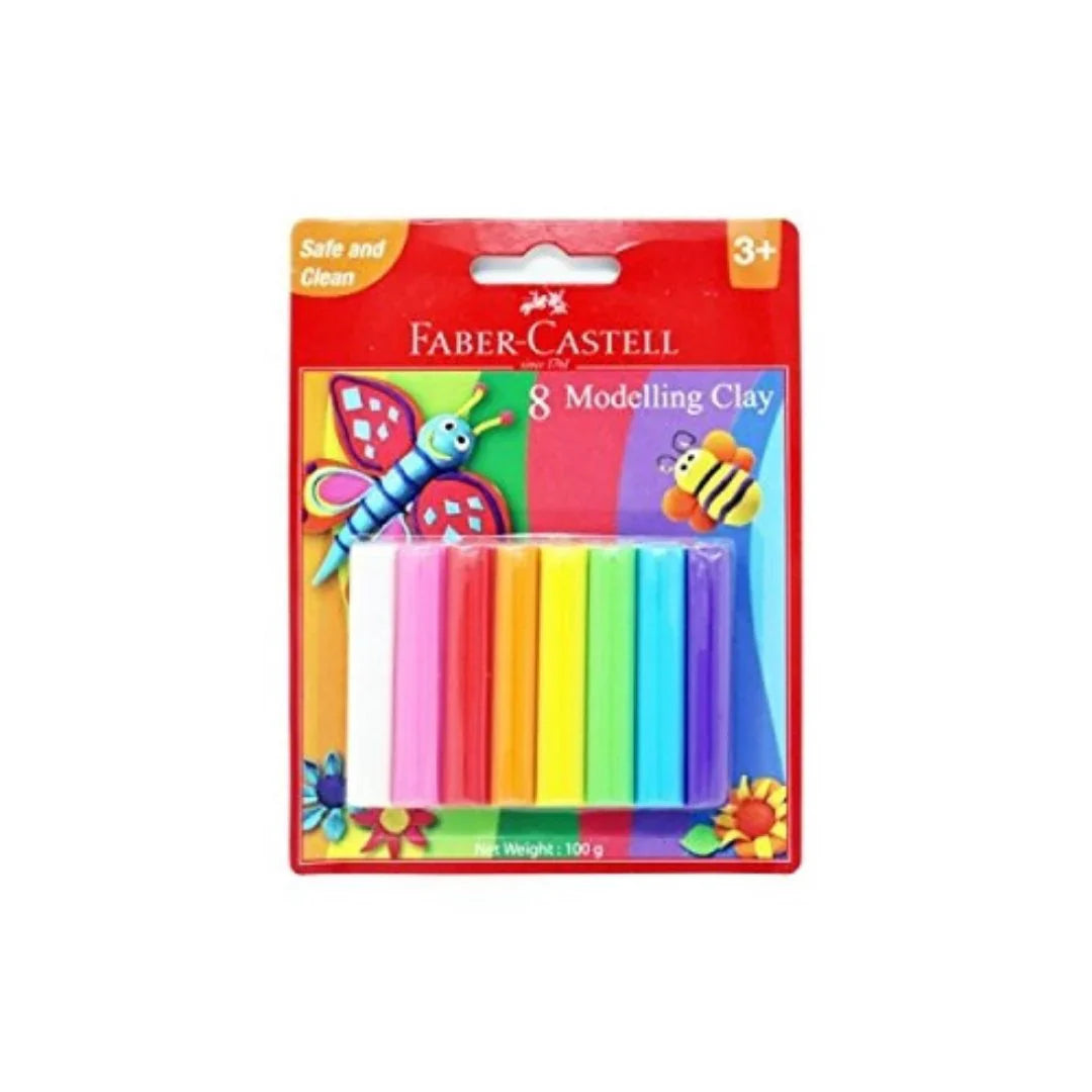 Faber Castell 8 Modelling clay Set / فابر كاستل طقم صلصال تشكيل 8