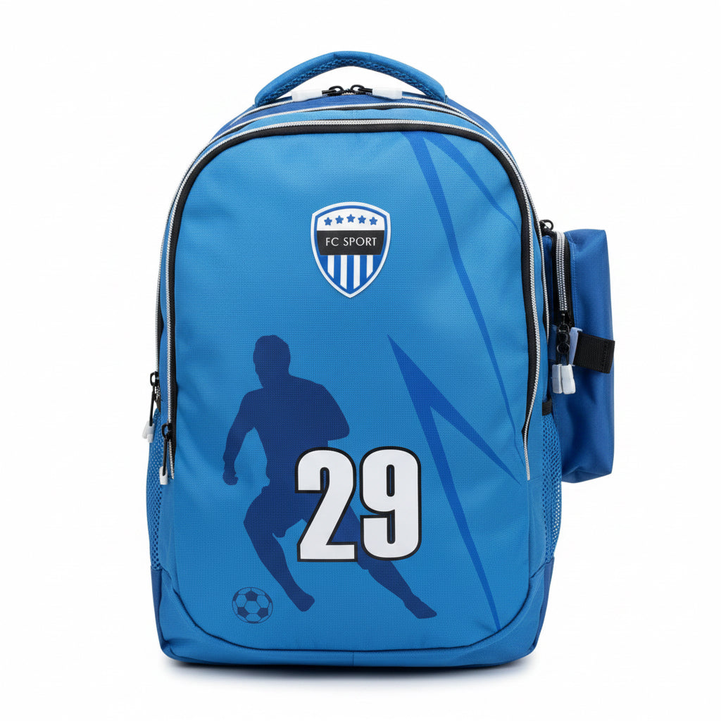 FC Sport Backpack – Blue Number 29, Large | Al-Eshraaf