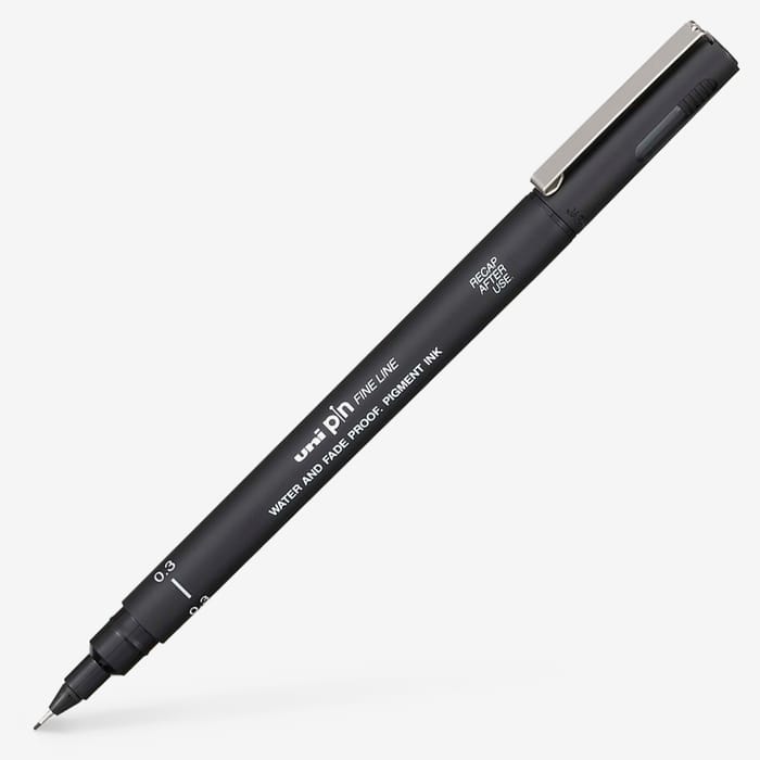 Uni Pin Fine Line Black 0.3 Black / يوني بن فاين لاين 0.3