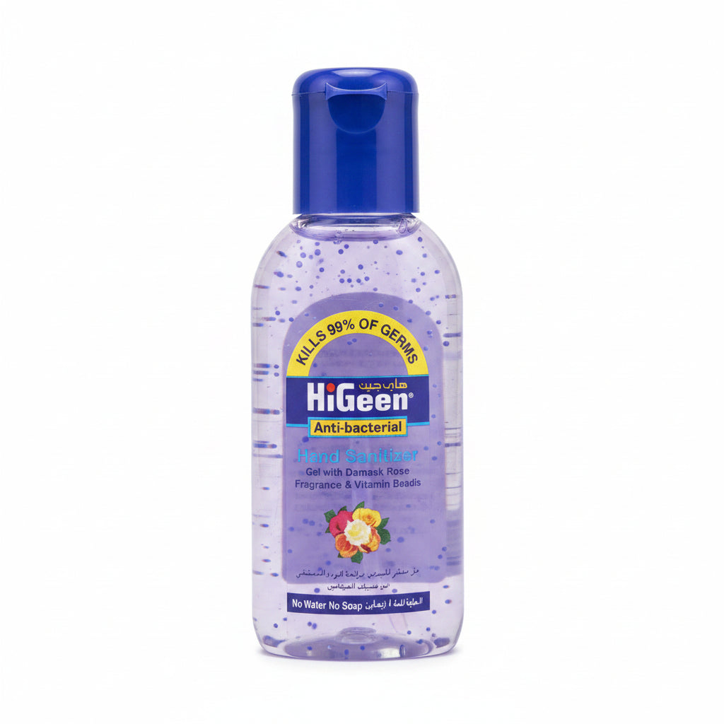HiGeen Hand Sanitizer 50 ml – Damask Rose / معقم يدين هاي جين 50 مل – الورد الدمشقي