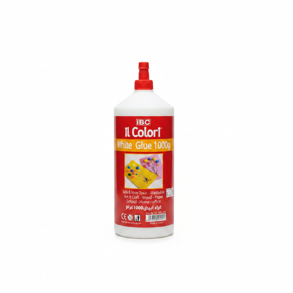 IBC il Colori White Glue 1000g / غراء أبيض آي بي سي إل كولوري 1000 غرام