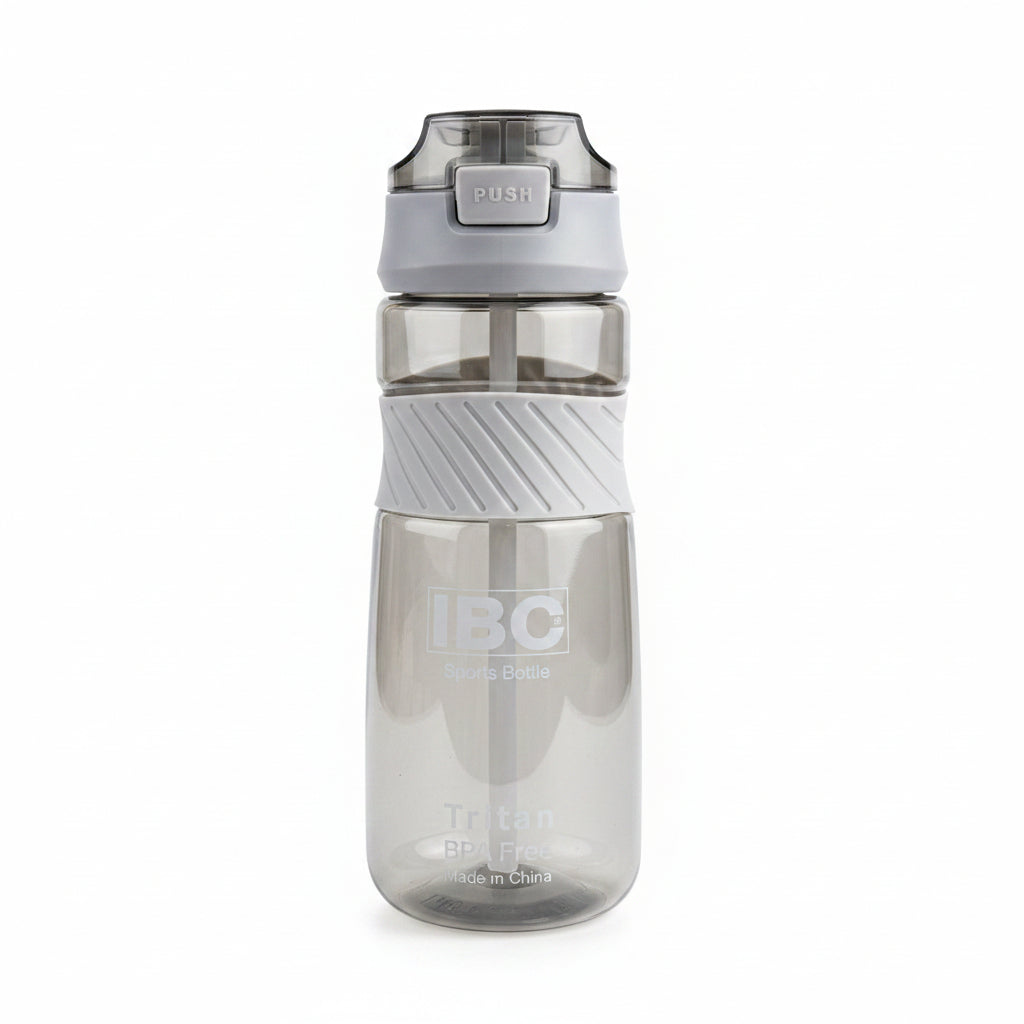 IBC Tritan Sports Bottle 700 ml – Grey / قارورة آي بي سي تريتان الرياضية 700 مل – رمادي
