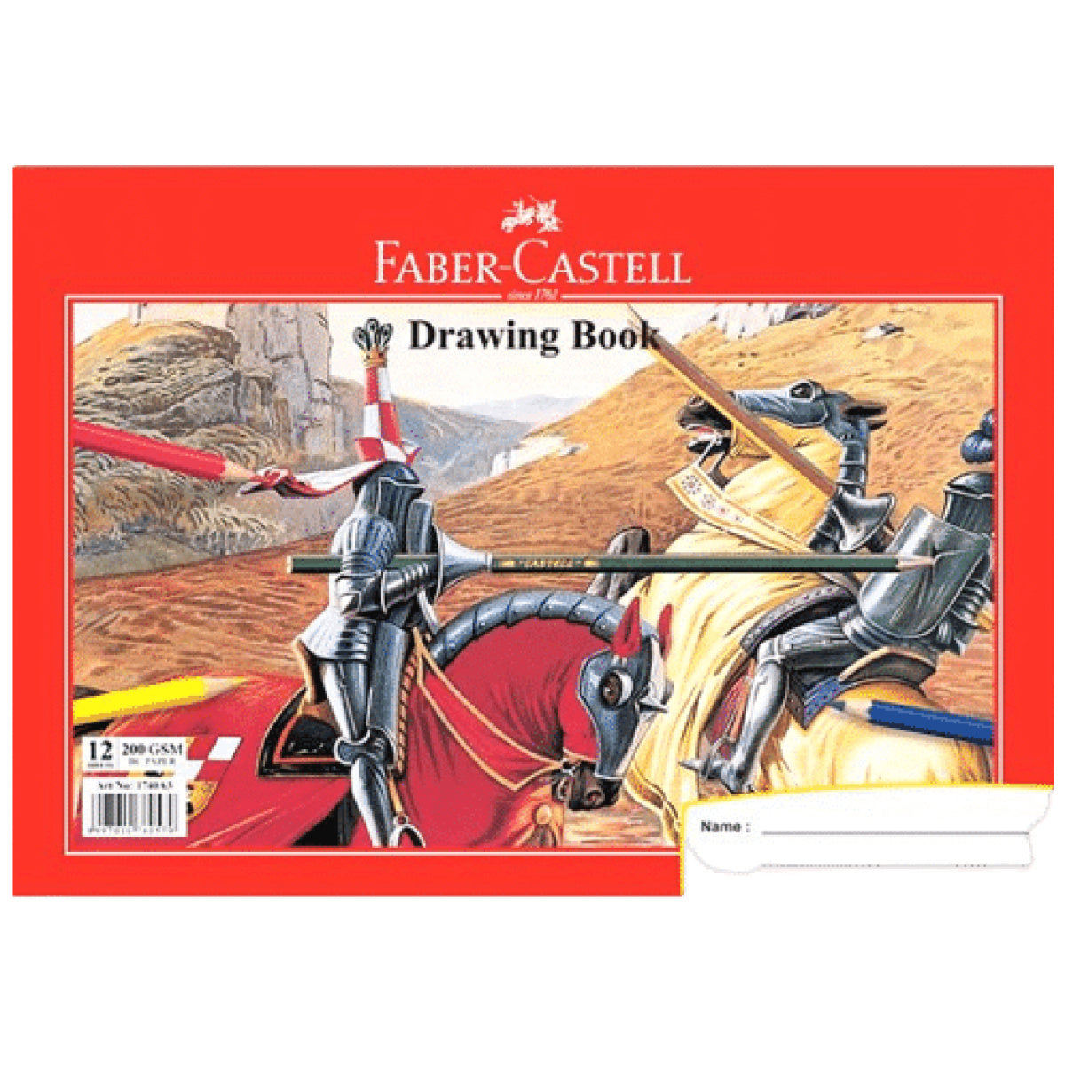 FABER CASTELL DRAWING BOOK 12 Sheets 200 gsm / دفتر رسم Faber-Castell – 12 ورقة، 200 جم/م²