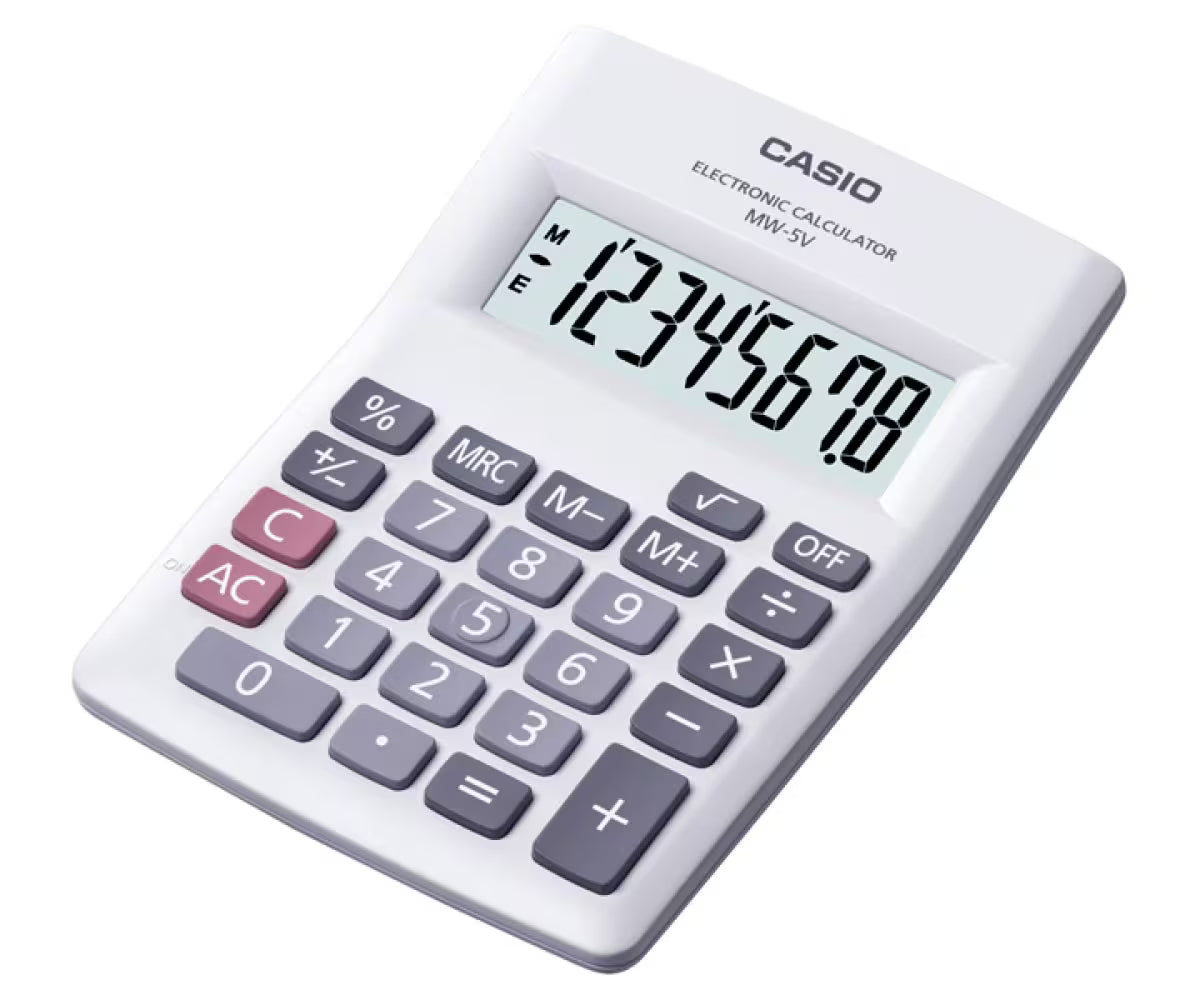 CASIO MW-5V Calculator / حاسبة كاسيو MW-5V